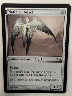 MTG English Platinum Angel NM Normal Mirrodin NM - Image 1