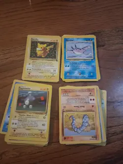 50 Vintage Pokemon Cards Lot 1999 2000 WOTC Base Set 2 - Image 1