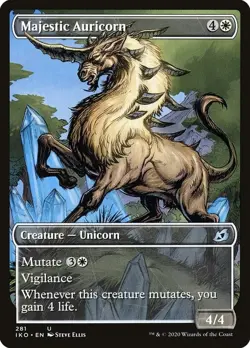 Majestic Auricorn (Showcase) - Ikoria: Lair of Behemoths (IKO) (Foil) - Image 1