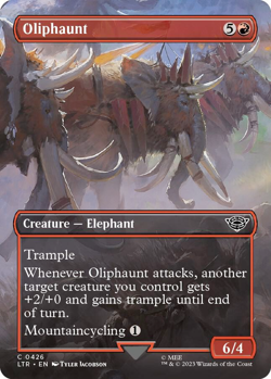 Oliphaunt (Borderless Foil) - The Lord of the Rings: Tales of Middle-earth (LTR) - Image 1