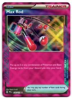 Max Rod 116/131 - 🌊 Prismatic Evolutions Pokemon TCG Holo 🖤 - LP - Image 1