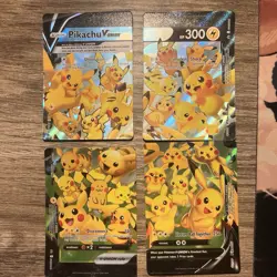 Pokemon TCG Pikachu V-Union [Set of 4] SWSH: Sword & Shield Promo Cards Holo - Image 1