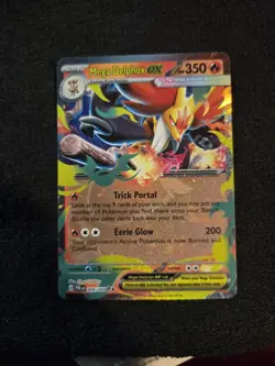 POKEMON TCG Pitch Black 008 Mega Delphox ex Double Rare - Image 1