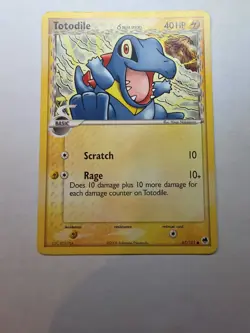 Totodile Delta Species #67/101 Pokemon TCG Dragon Frontiers Non Holo LP - Image 1