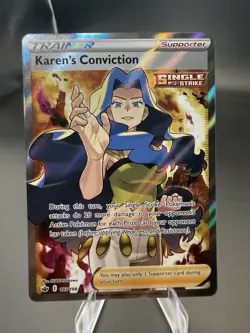 193/198 Karen’s Conviction 2021 Pokemon TGC - NM - Image 1