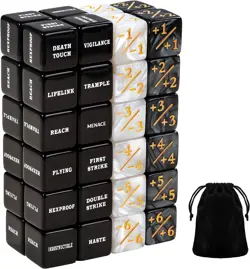 48 Pieces MTG Counter Token Dice Counters Marble Keyword Counters life Counte... - Image 1