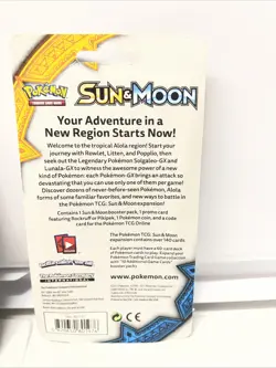Lot of 5 Sun Moon Checklane Blister Pack Art SET Pikipek Pokemon TCG - Image 5
