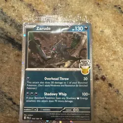 Zarude Pitch black promo gamestop NEW SEALED IN HAND! SHIPS FAST - Image 1