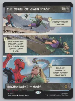 MTG - The Death of Gwen Stacy (Borderless) - Spider-Man (SPM) -r466 - Image 1