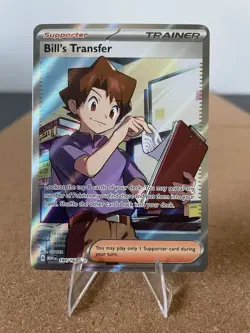 Pokemon TCG Bill's Transfer 194/165 SV Scarlet & Violet 151 Full Art Holo NM - Image 1