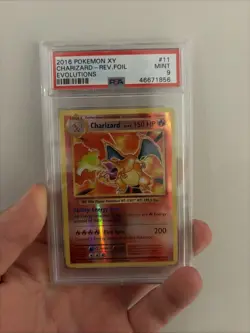 Pokemon Charizard 11/108 Evolutions Reverse Holo Rare PSA 9 2016 English TCG - Image 2