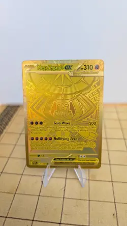 Pokemon Mega Zygarde EX 124/088 Gold Mega Hyper Rare Perfect Order Full Art NM - Image 1