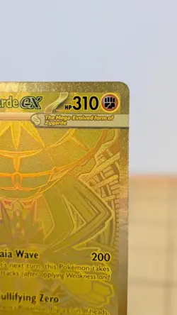 Pokemon Mega Zygarde EX 124/088 Gold Mega Hyper Rare Perfect Order Full Art NM - Image 3