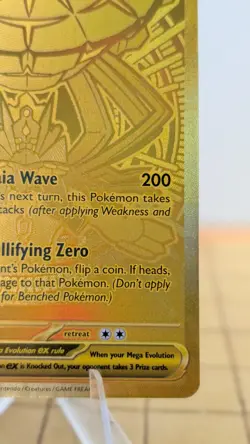Pokemon Mega Zygarde EX 124/088 Gold Mega Hyper Rare Perfect Order Full Art NM - Image 5