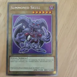 YUGIOH Summoned Skull (BLGG-EN001) Starlight Rare 1st Edition Chibi Artwork NM - Image 1
