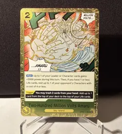 One Piece TCG - 4er Playset - OP05-115 Two-Hundred Million Volts Amaru R/EN/NM - Image 1