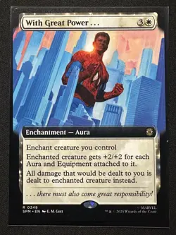 With Great Power... - 0248 - R - Non Foil - Extended - Spider-Man - MTG - NM/M - Image 1