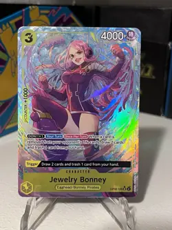 One Piece CCG Two Legends Foil Super Rare Bonney Jewelry #OP08-105 - Image 1