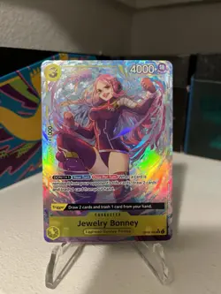 One Piece CCG Two Legends Foil Super Rare Bonney Jewelry #OP08-105 - Image 2