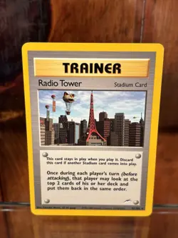 MISS CUT Radio Tower 95/105 Neo Destiny Regular Unlimited- Pokemon Card Vintage - Image 1