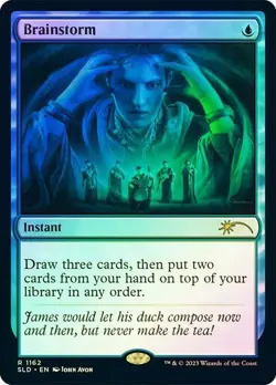 MTG - Brainstorm - Foil - Secret Lair - Magic the Gathering - Image 1