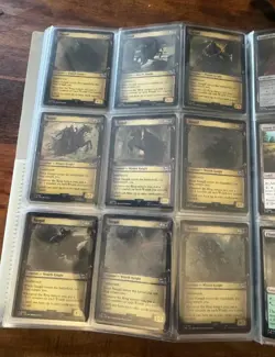 MTG - Nazgul Set All 9 Nazgul Cards Scrolls Showcase Foil NM - LTR/LOTR - Image 1