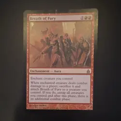 Breath of Fury Ravnica: City of Guilds Regular Rare Enchantment #116 EN MtG - Image 1