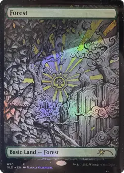 MTG Foil - Forest (690) - 690 / NM / English - Image 1