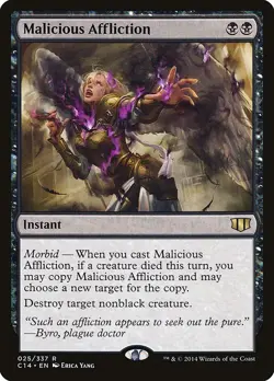 MTG Malicious Affliction - 25 / English / Lightly Played - Image 1