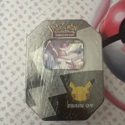 Pokemon TCG Celebrations Dark Sylveon V Tin Box Promo Booster English - Image 1