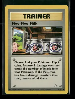 Moo-Moo Milk 101/111 Neo Genesis NM/M Pokemon - Image 1