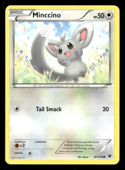 Minccino 87/124 Fates Collide LP Pokemon - Image 1