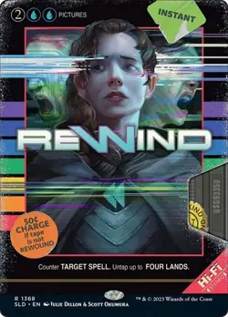 MTG - Rewind - Borderless - Secret Lair - Magic the Gathering - Image 1