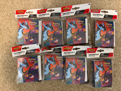Pokemon TCG Phantasmal Flames Mini Portfolio & Booster Pack Sealed X8 - Image 1