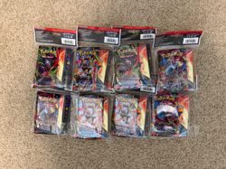 Pokemon TCG Phantasmal Flames Mini Portfolio & Booster Pack Sealed X8 - Image 2