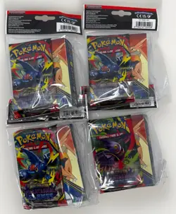 4X Pokemon Mega Evolution Phantasmal Flames Booster Pack Mini Portfolio Lot of 4 - Image 2