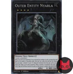 Yugioh Outer Entity Nyarla SHVA-EN017 Secret Rare 1st Edition NM - Image 1