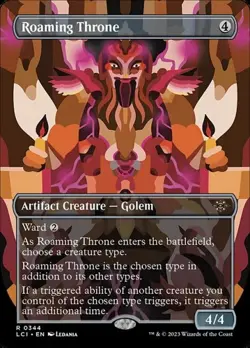 Roaming Throne - Foil Extended Art LCI NM MTG - Image 1