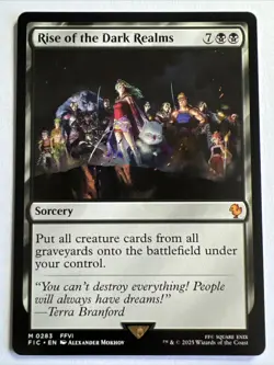 Rise of the Dark Realms MTG NM Regular Commander Final Fantasy Magic the... - Image 1