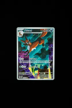 Pokemon Thievul 092/084 Pitch Black Illustration Rare IR Holo TCG Card - Image 1