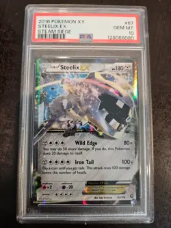 Pokemon TCG Steelix EX Ultra Rare Card 67/114 XY: Steam Siege 2016 - Image 1