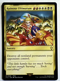 Ruinous Ultimatum Mtg NM Regular Commander Final Fantasy Magic - Image 1