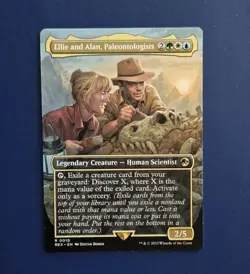Ellie and Alan, Paleontologists - LP - Borderless - MTG Caverns of Ixalan - Image 1