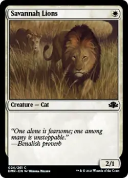 Savannah Lions -Foil Near Mint MTG Dominaria Remastered - Image 1