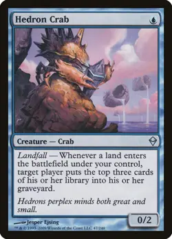 MTG Hedron Crab - Zendikar #47 NM - Image 1