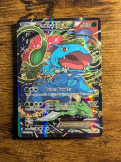 Pokemon Red & Blue Coll. 🌺 Venusaur EX Black Star Promo Full Art Holo #XY123 🍀 - Image 2