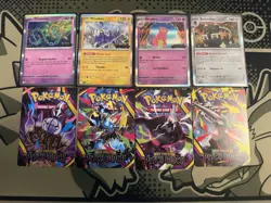 Pokemon TCG Pitch Black Prerelease Stamped Promos Full Set Of 4 - Image 1