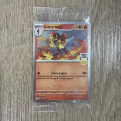 Armarouge #012 Pitch Black PROMO X 2 Sleeved Loaded Pokemon 30th Edition Aus - Image 1
