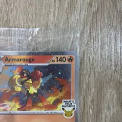 Armarouge #012 Pitch Black PROMO X 2 Sleeved Loaded Pokemon 30th Edition Aus - Image 3