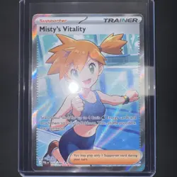 Misty's Vitality 111/084 Pokemon TCG Me05: Pitch Black Full Art Holo English - Image 1